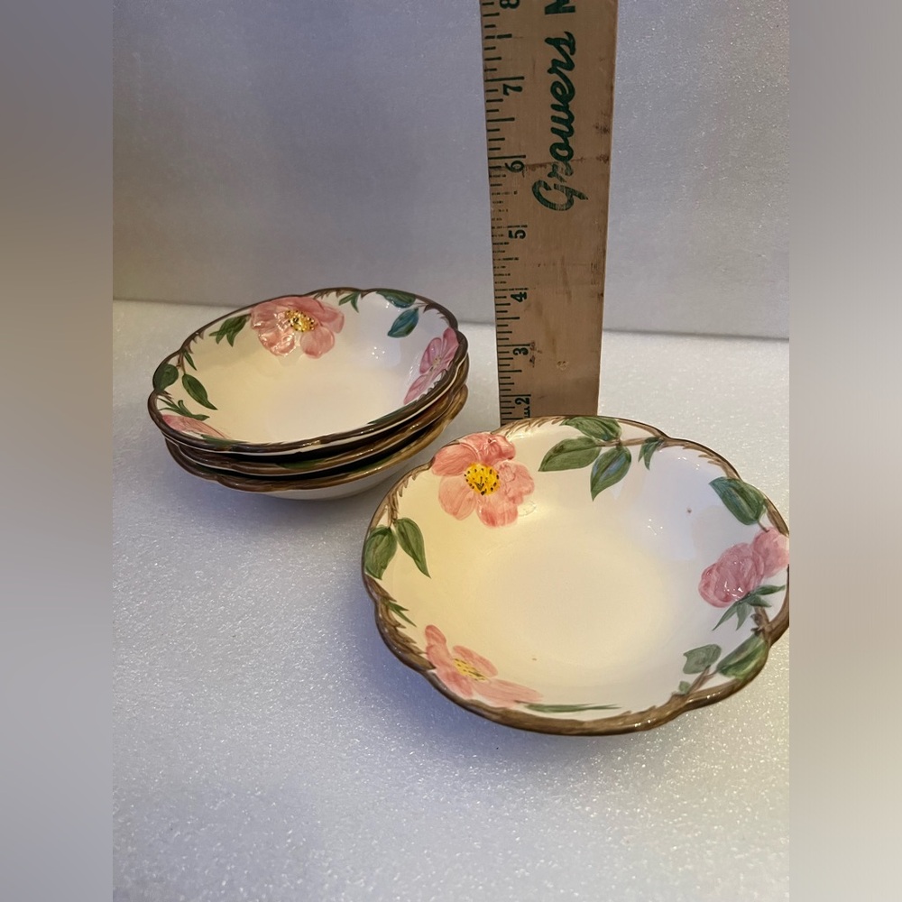 Franciscan Desert Rose 6” Berry/Dessert Bowls - Set of 4 Made in USA